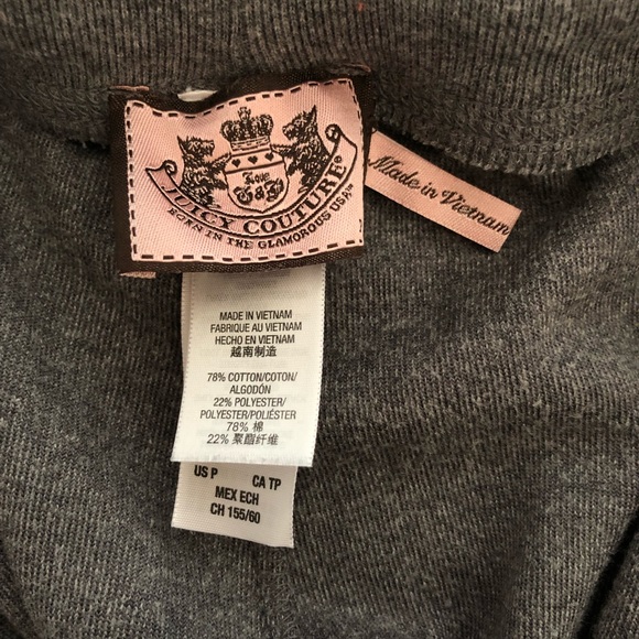 Gray Juicy Couture Bootcut Velvet Track Pants - Picture 3 of 4